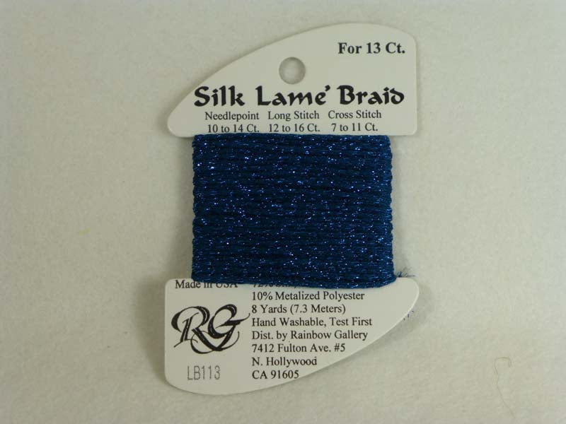 Silk Lame Braid LB113 Dark Lagoon