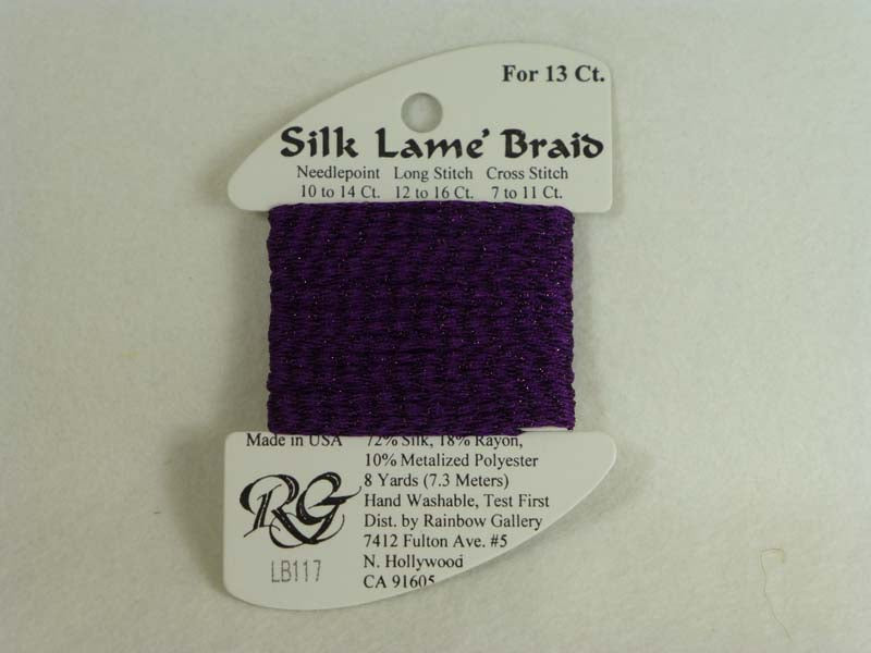Silk Lame Braid LB117 Dark Violet