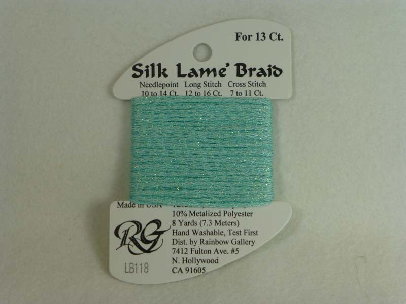 Silk Lame Braid LB118 Sea Spray