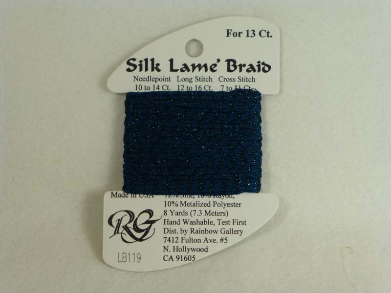 Silk Lame Braid LB119 Blue Sapphire