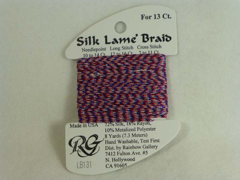 Silk Lame Braid LB131 4th of July