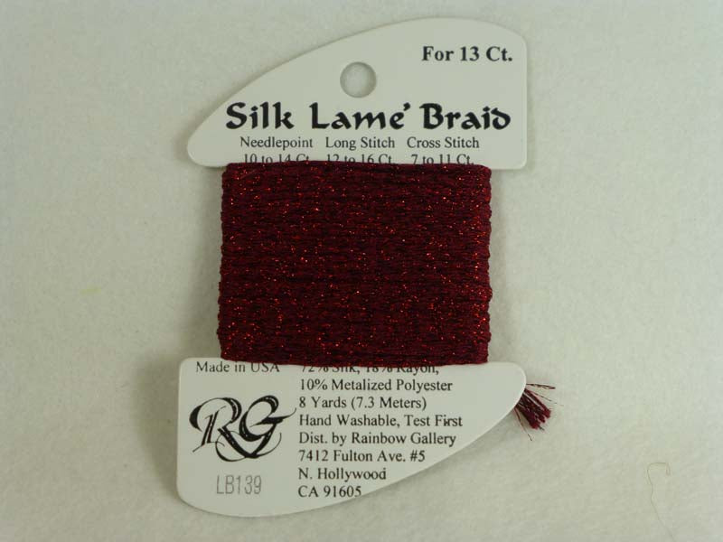 Silk Lame Braid LB139 Cardinal