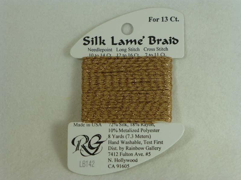 Silk Lame Braid LB142 Toasted Almond