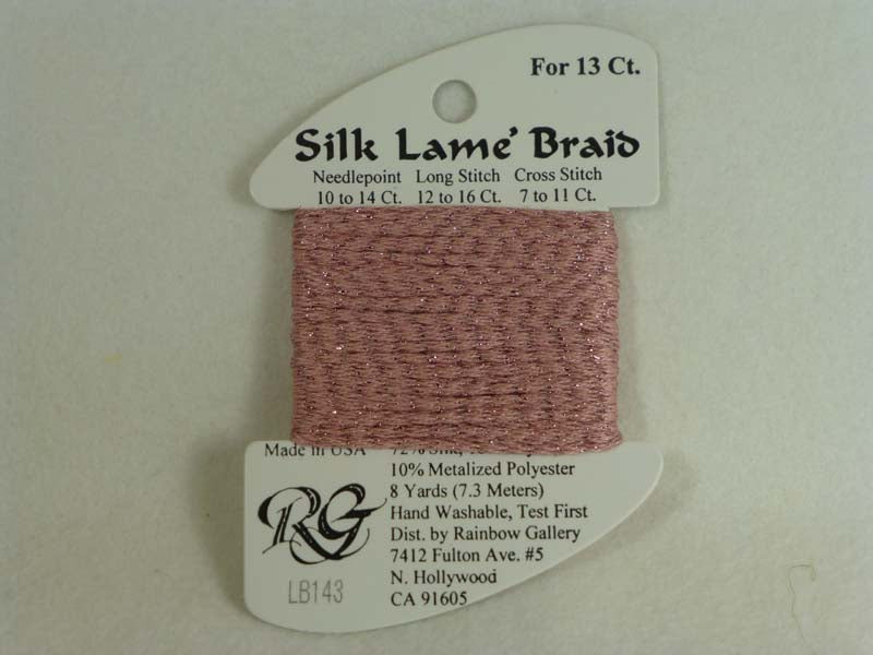 Silk Lame Braid LB143 Cameo Pink