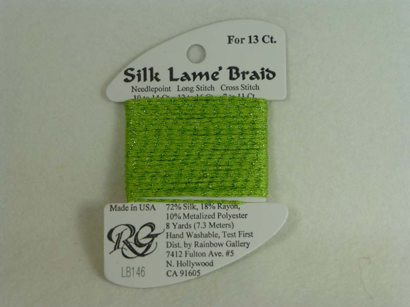 Silk Lame Braid LB146 Apple Green