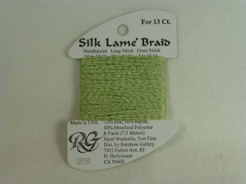 Silk Lame Braid LB150 Daiquri Green