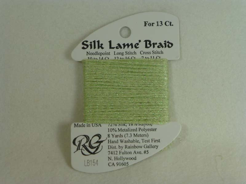Silk Lame Braid LB154 Misty Green