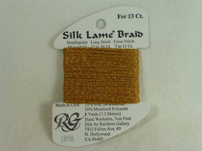 Silk Lame Braid LB155 Harvest Gold