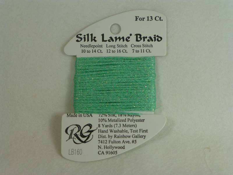 Silk Lame Braid LB160 Dark Mint