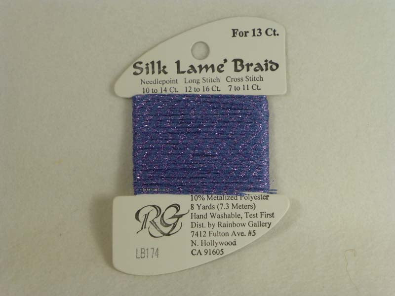 Silk Lame Braid LB174 Periwinkle