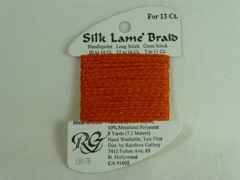 Silk Lame Braid LB178 Persimmon