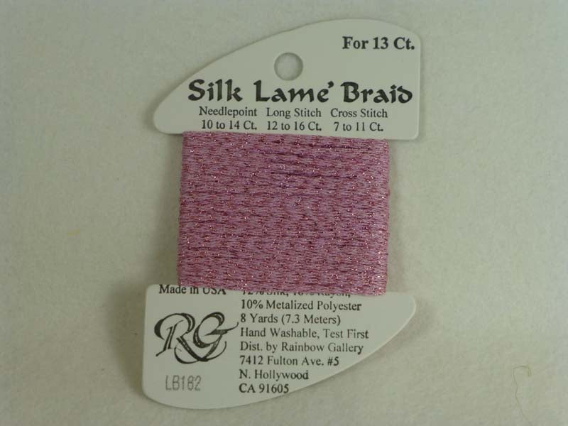 Silk Lame Braid LB182 Chareau Rose