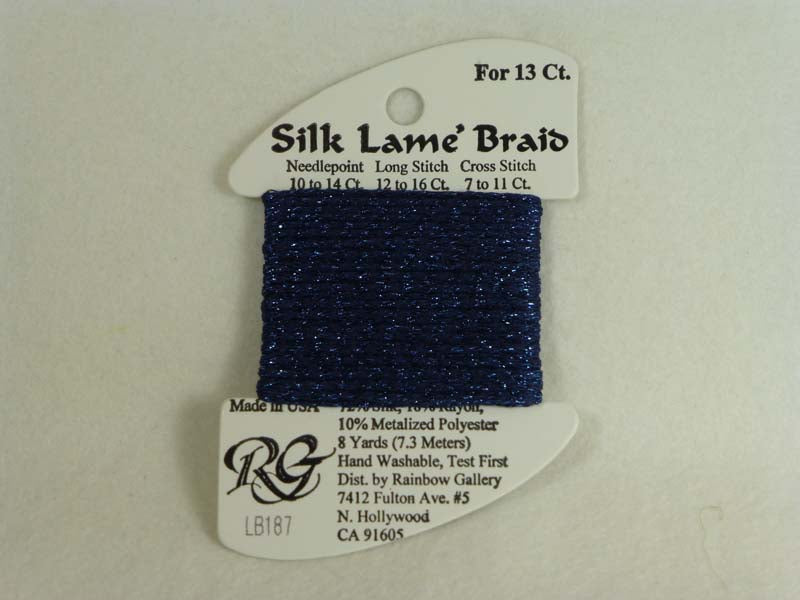 Silk Lame Braid LB187 Mood Indigo