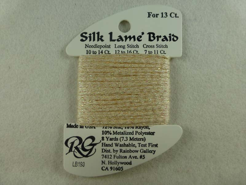 Silk Lame Braid LB193 Creme Brulee