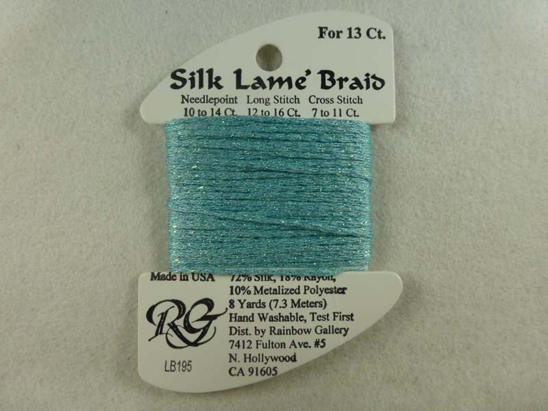 Silk Lame Braid LB195 Marine Blue