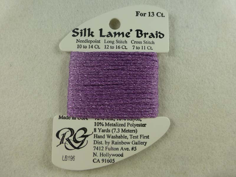 Silk Lame Braid LB196 Orchid Mist