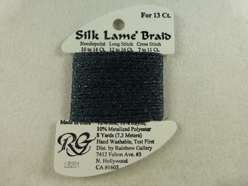 Silk Lame Braid LB201 Gunmetal