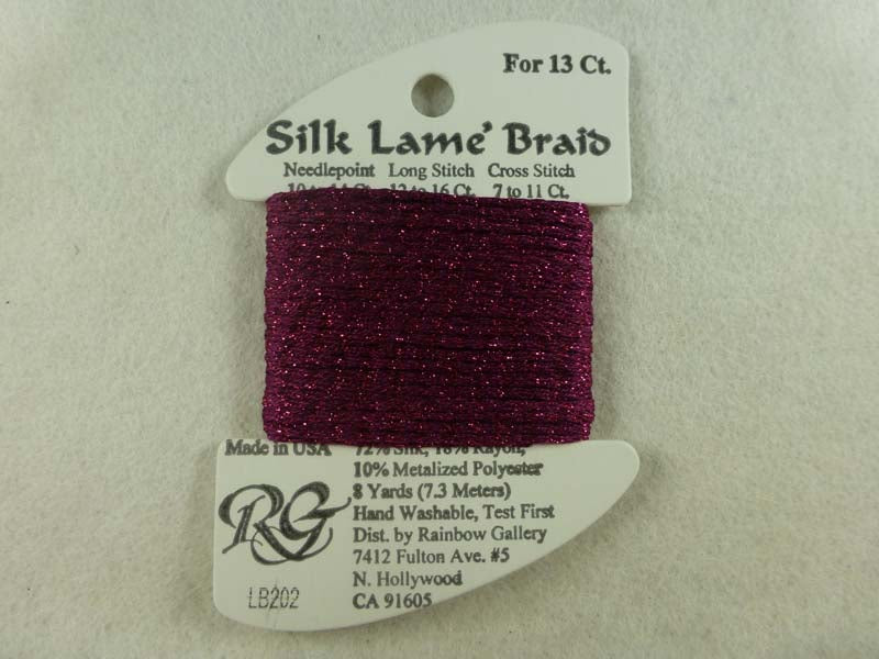 Silk Lame Braid LB202 Wild Plum