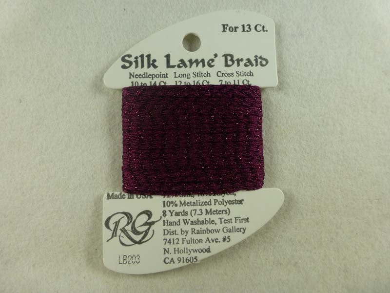 Silk Lame Braid LB203 Magenta Purple