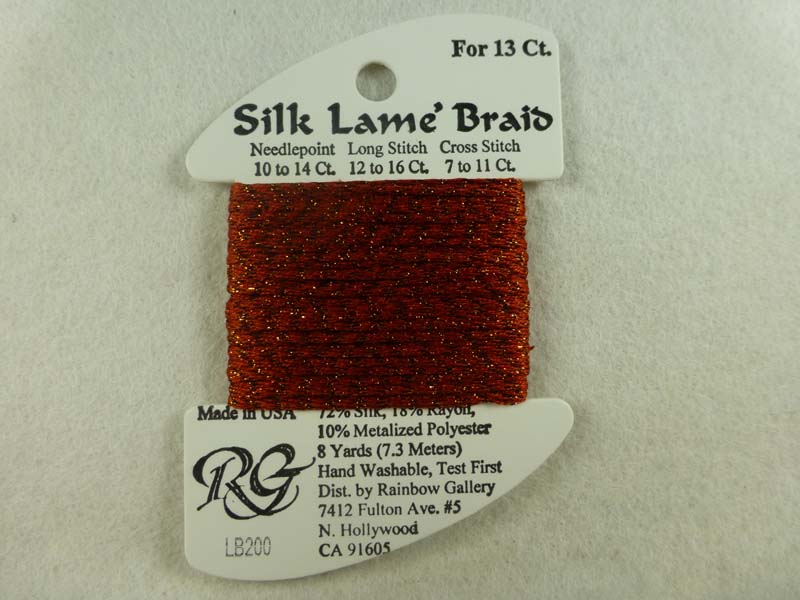 Silk Lame Braid LB206 Nostalgia Rose