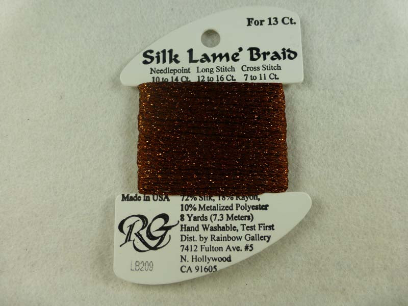 Silk Lame Braid LB209 Ginger Bread