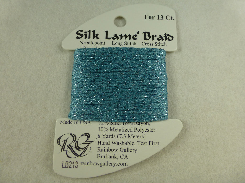 Silk Lame Braid LB213 Dusty Turquoise