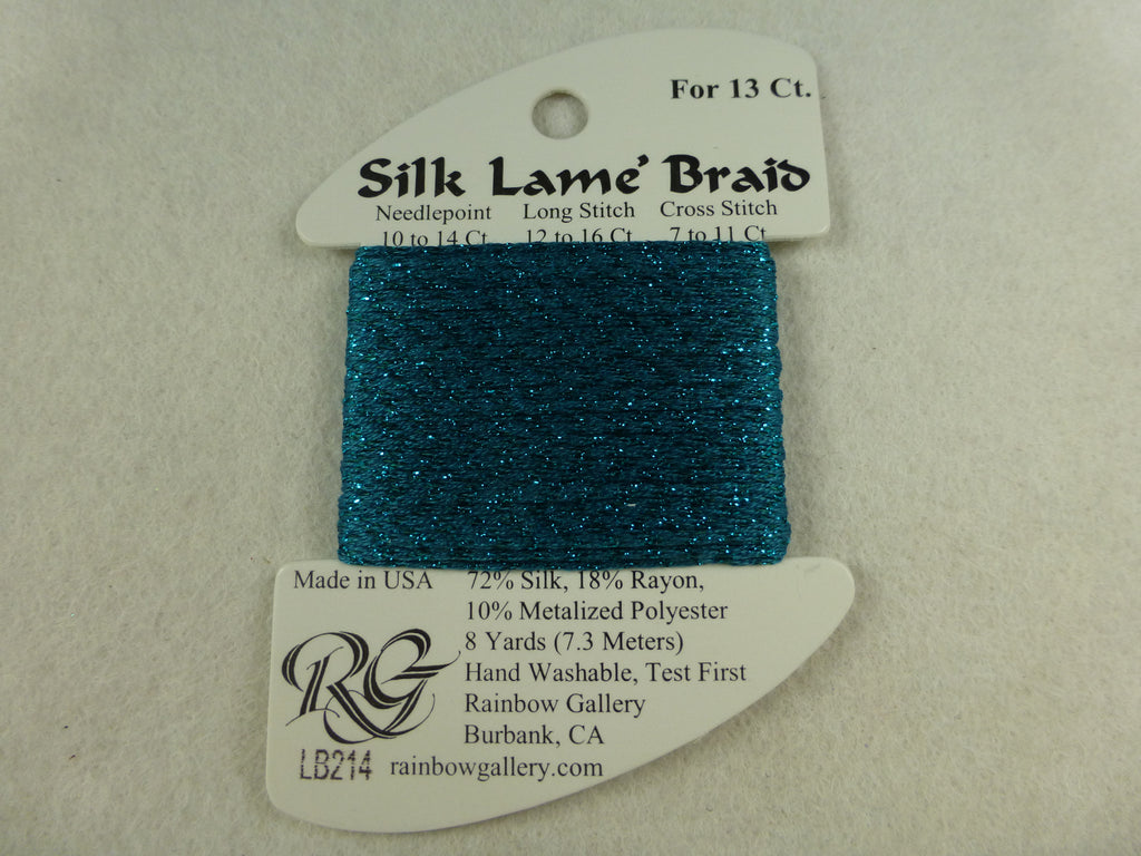 Silk Lame Braid LB214 Lake Blue