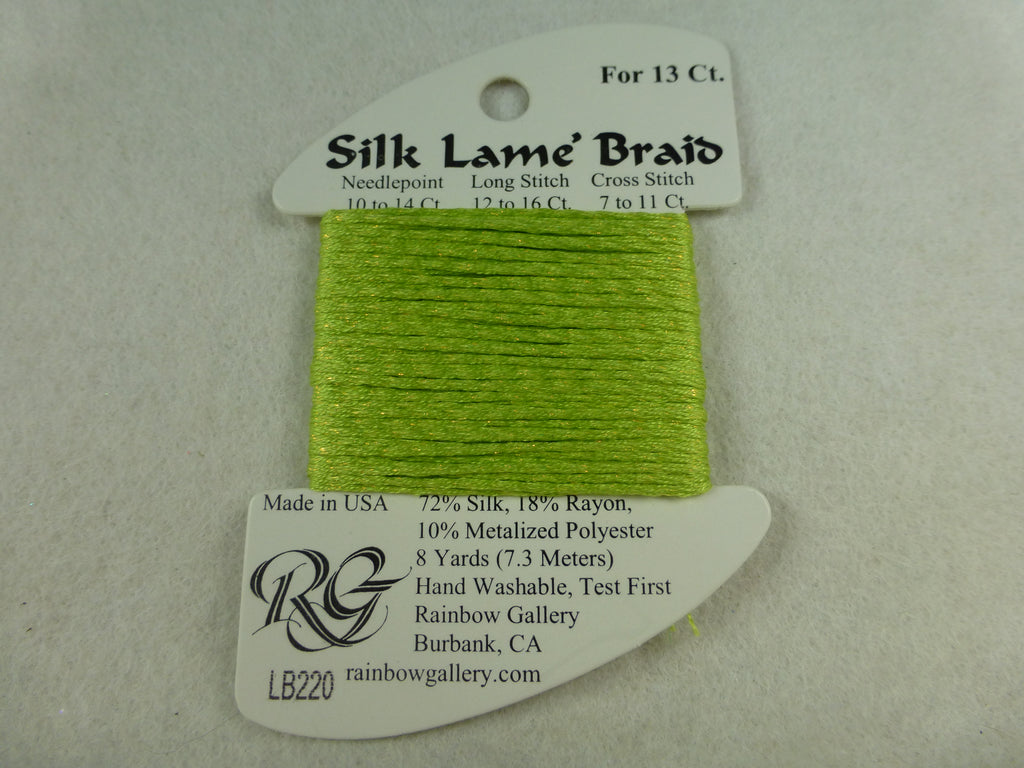 Silk Lame Braid LB220 Lemon Grass