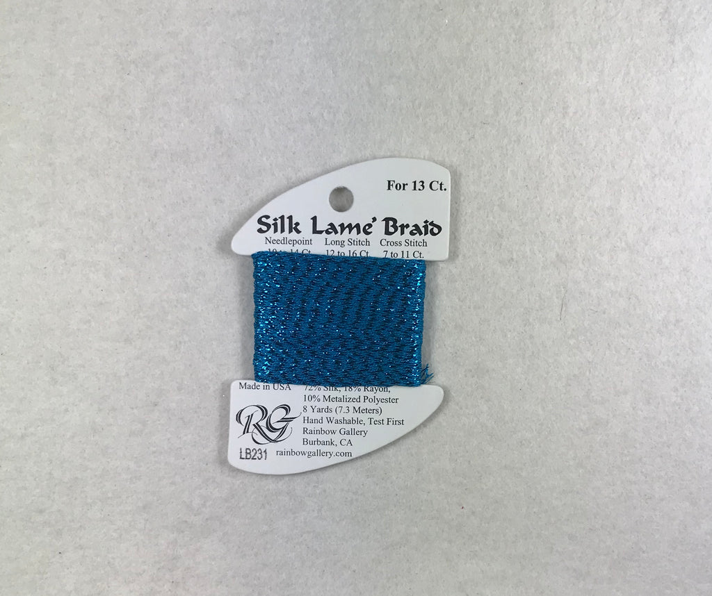 Silk Lame Braid LB231 Blue Jewell