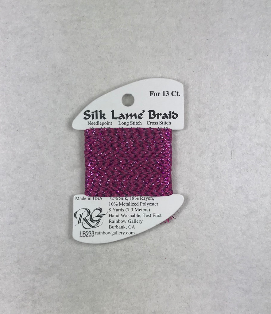 Silk Lame Braid LB233 Festival Fuchsia