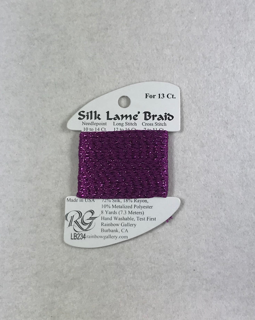 Silk Lame Braid LB234 Striking Purple
