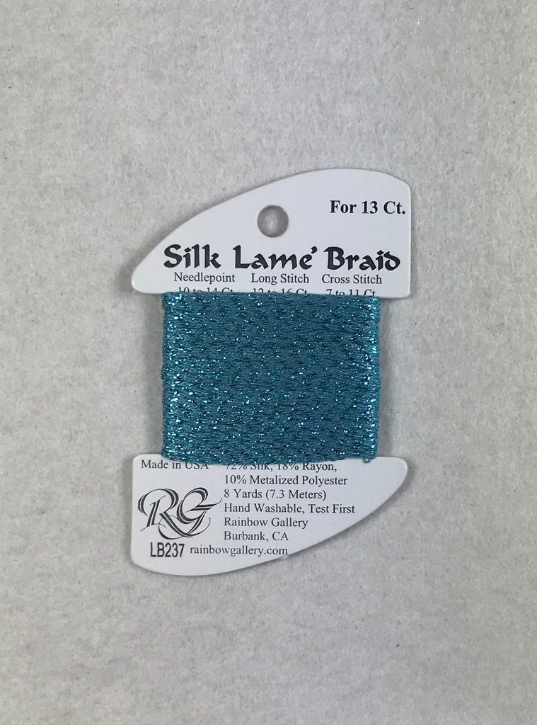 Silk Lame Braid LB237 Aqua Bay