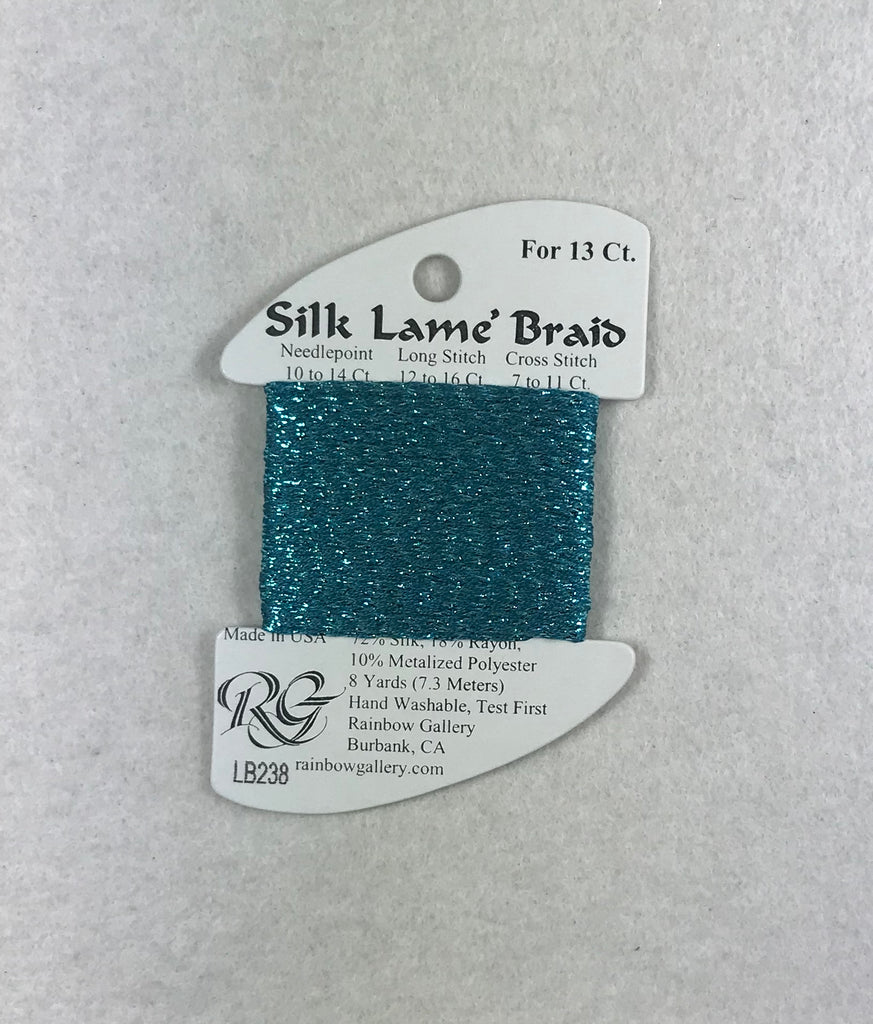 Silk Lame Braid LB238 Teal Zeal