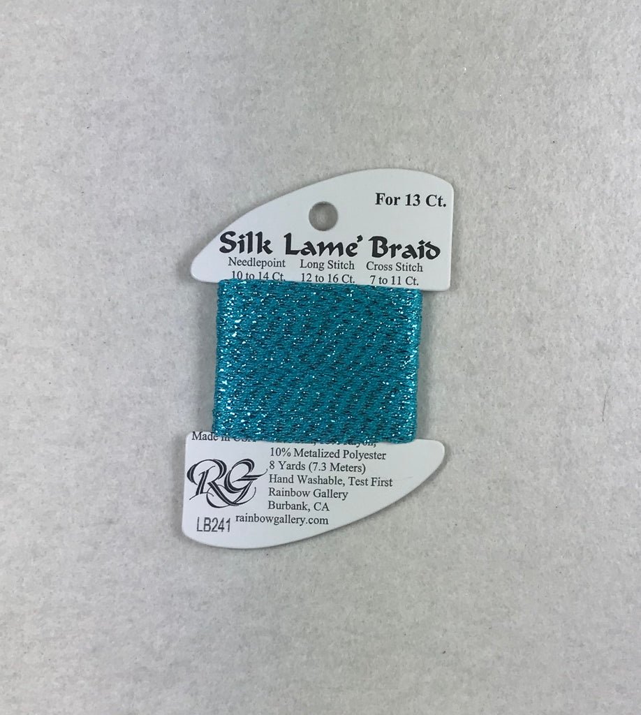 Silk Lame Braid LB241 Scuba Blue