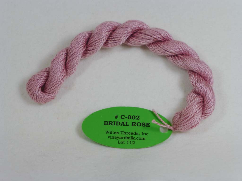 Vineyard Silk Classic 002 Bridal Rose by Wiltex Threads From Beehive Needle Arts
