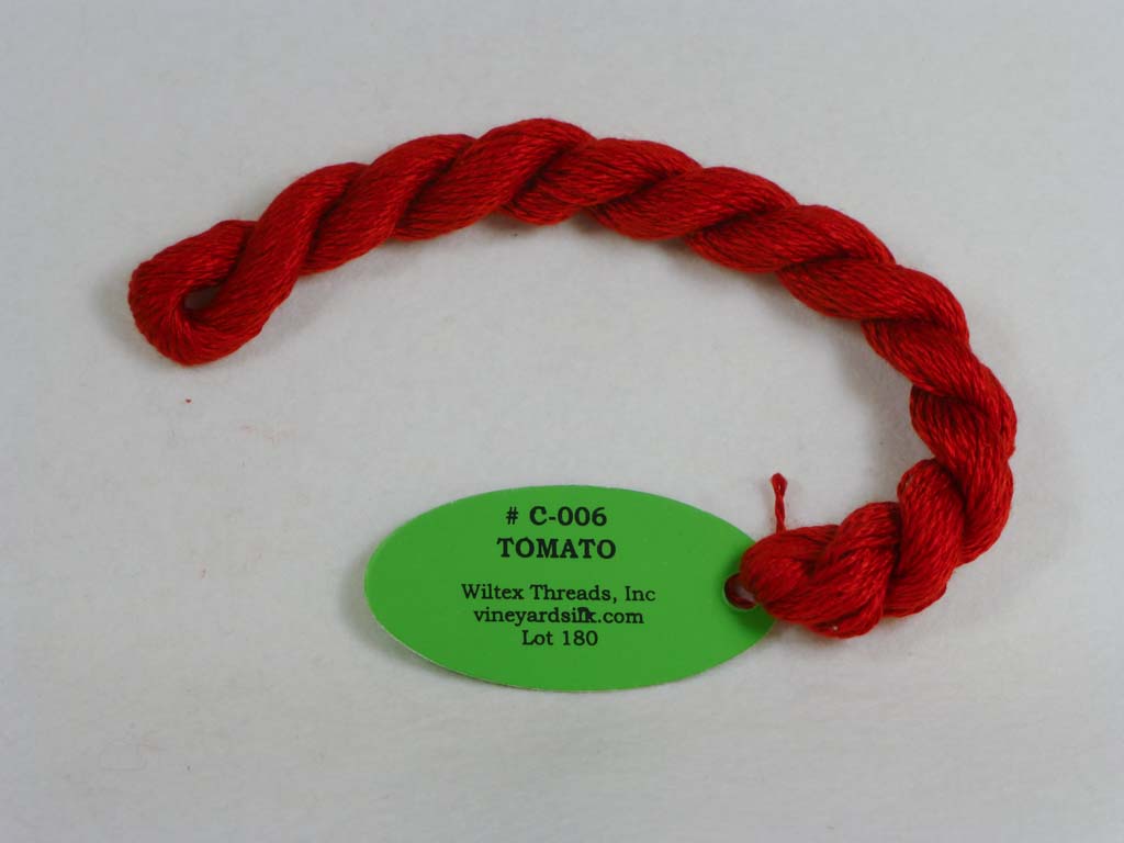 Vineyard Silk Classic 006 Tomato by Wiltex Threads From Beehive Needle Arts
