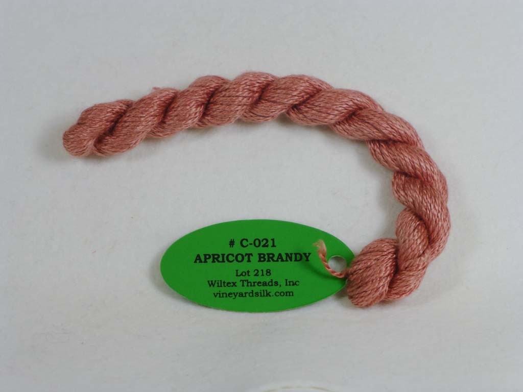 Vineyard Silk Classic 021 Apricot Brandy by Wiltex Threads From Beehive Needle Arts