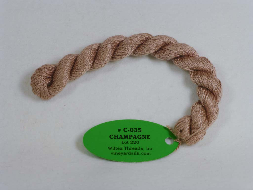 Vineyard Silk Classic 035 Champagne by Wiltex Threads From Beehive Needle Arts