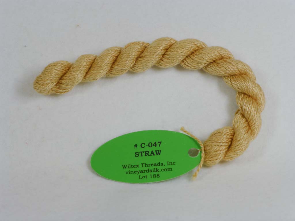 Vineyard Silk Classic 047 Straw by Wiltex Threads From Beehive Needle Arts