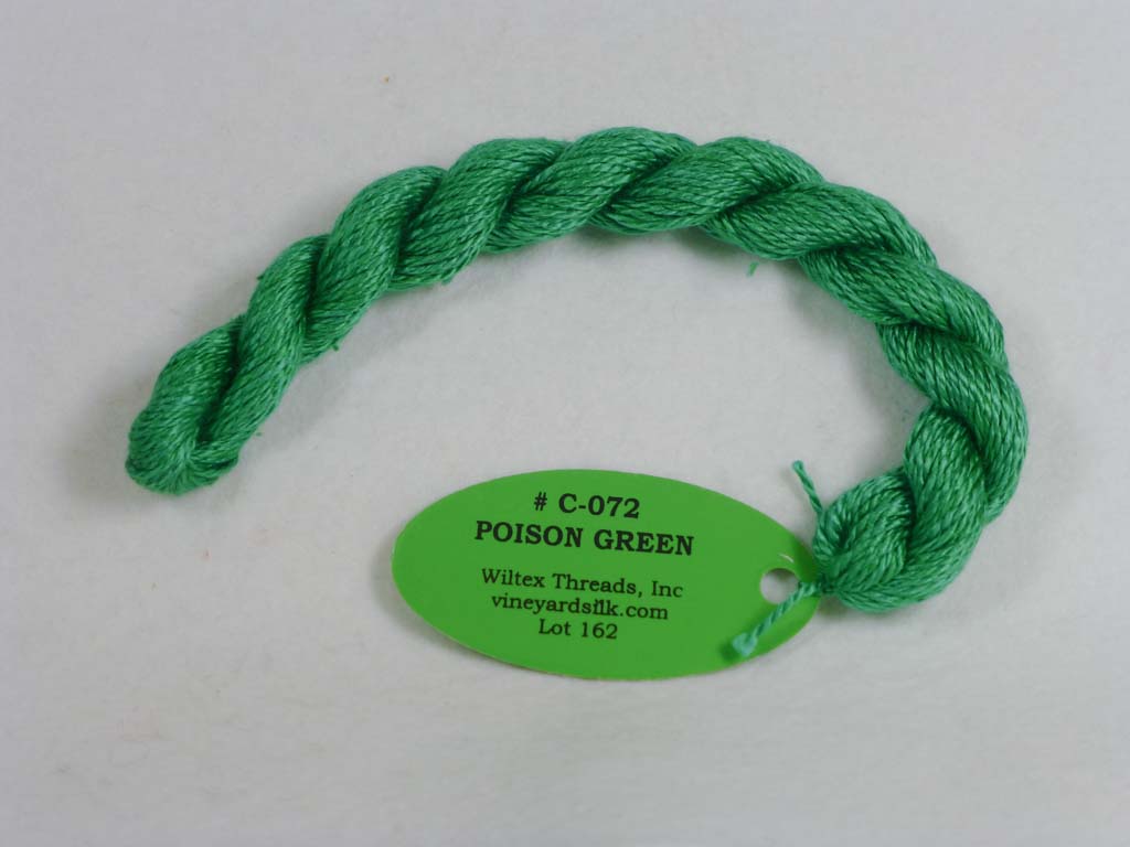 Vineyard Silk Classic 072 Poison Green by Wiltex Threads From Beehive Needle Arts