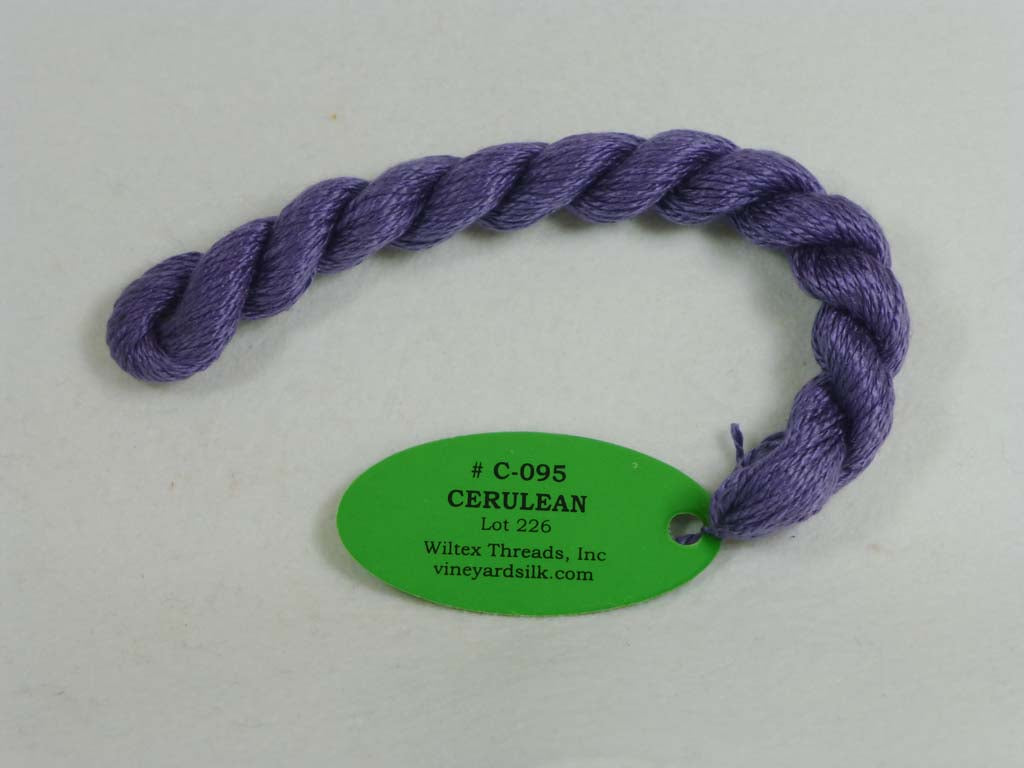 Vineyard Silk Classic 095 Cerulean by Wiltex Threads From Beehive Needle Arts