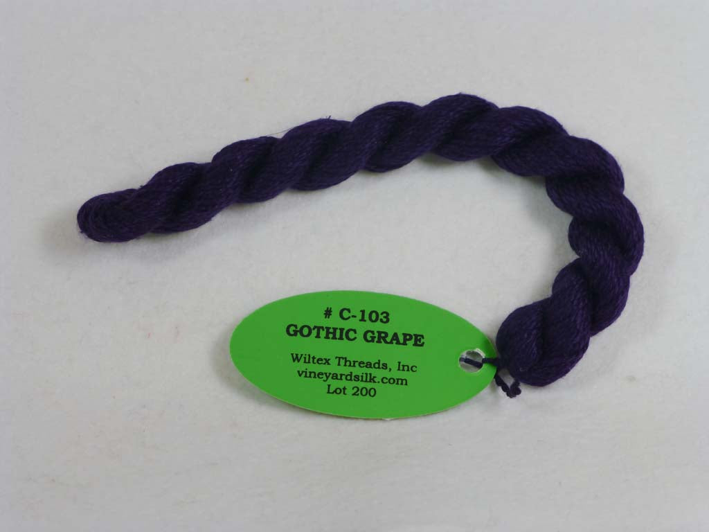 Vineyard Silk Classic 103 Gothic Grape by Wiltex Threads From Beehive Needle Arts