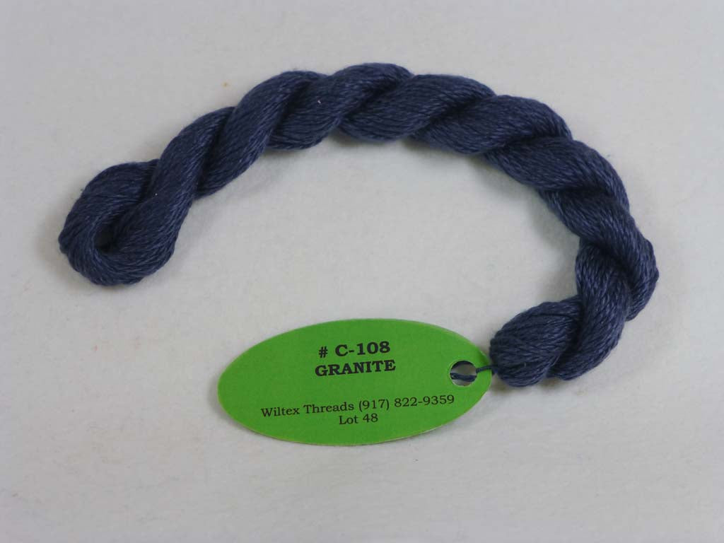Vineyard Silk Classic 108 Granite by Wiltex Threads From Beehive Needle Arts