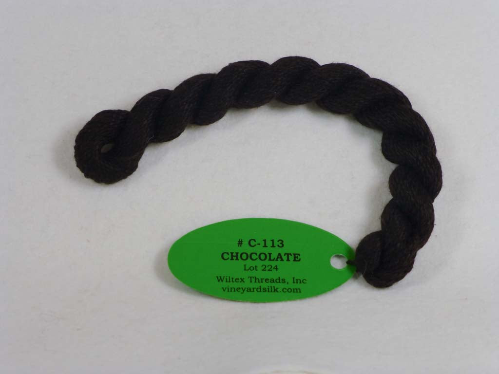 Vineyard Silk Classic 113 Chocolate by Wiltex Threads From Beehive Needle Arts