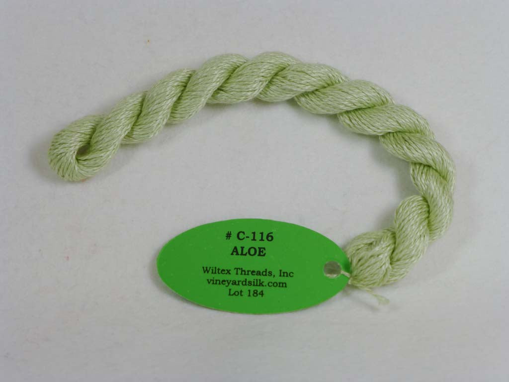 Vineyard Silk Classic 116 Aloe by Wiltex Threads From Beehive Needle Arts