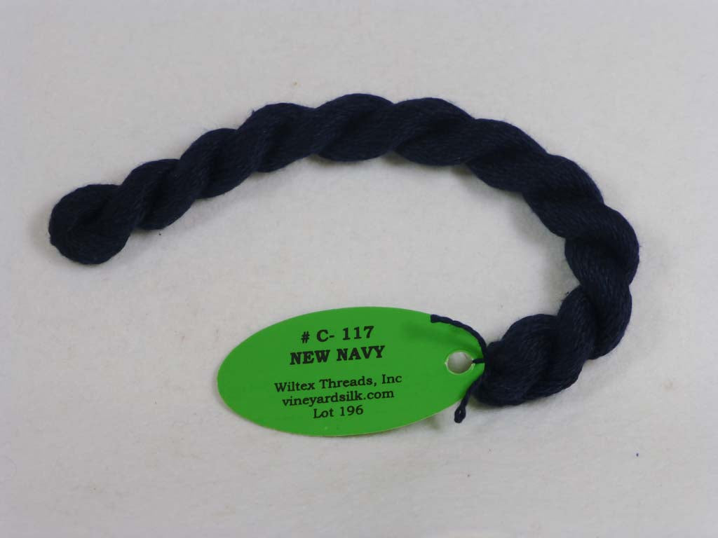 Vineyard Silk Classic 117 New Navy by Wiltex Threads From Beehive Needle Arts