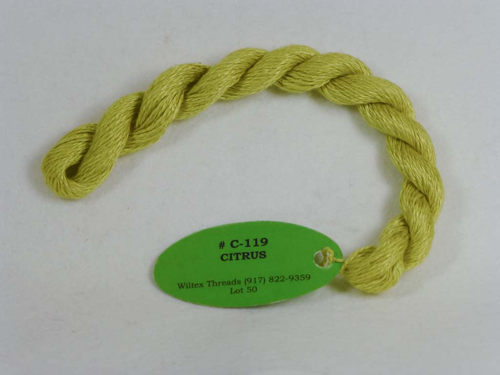 Vineyard Silk Classic 119 Citrus by Wiltex Threads From Beehive Needle Arts