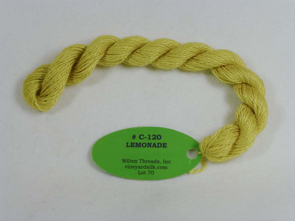Vineyard Silk Classic 120 Lemonade by Wiltex Threads From Beehive Needle Arts
