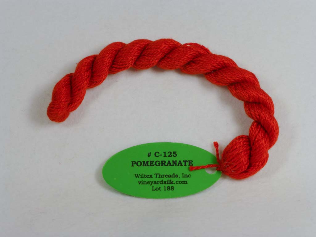 Vineyard Silk Classic 125 Pomegranate by Wiltex Threads From Beehive Needle Arts