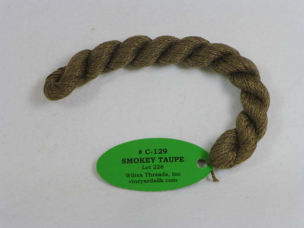 Vineyard Silk Classic 129 Smokey Taupe by Wiltex Threads From Beehive Needle Arts